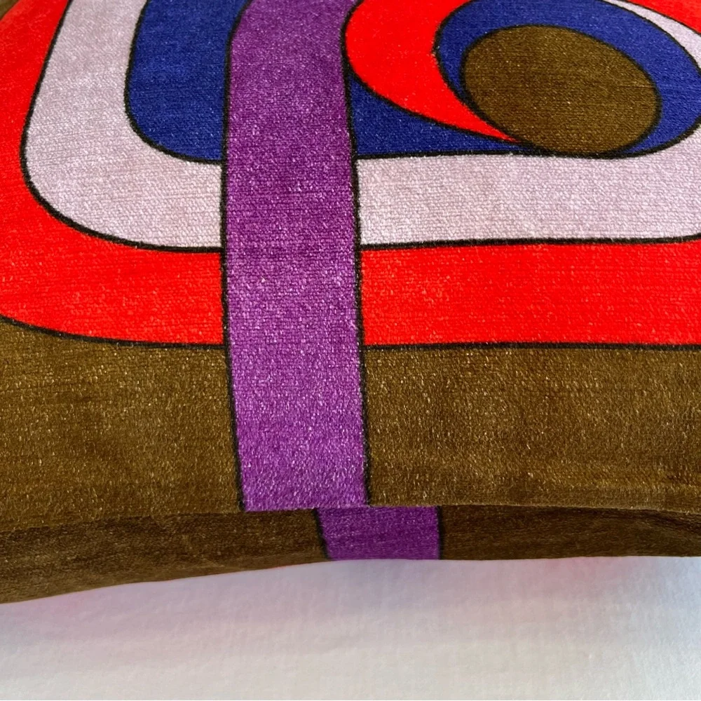 Jonathan Adler 💙 NIB “Sold Out”  Madrid Supergraphic Pillow - Picture 4 of 12